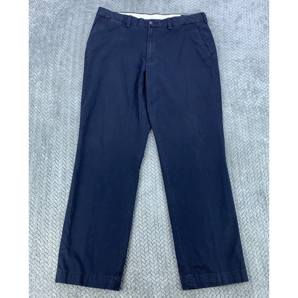 Polo Ralph Lauren Pants Mens 34x32 ( Fits 33x31 ) Navy Blue Stretch Classic Fit